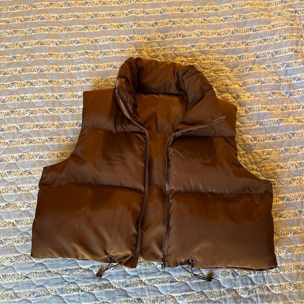 Brown Puffer Vest
